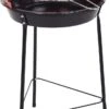 Houtskoolbarbecue Ø33 Cm | Verstelbare Grill BBQ | Halfopen | Zwart / Rood 2 Houtskoolbarbecue Ø33 Cm | Verstelbare Grill BBQ | Halfopen | Zwart / Rood -Barbecue Benodigdheden 653x1200