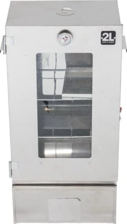 2-L Home & Garden XL Rookoven - RVS - 80x40x28 Cm - 3 Etages -Barbecue Benodigdheden 680x1200