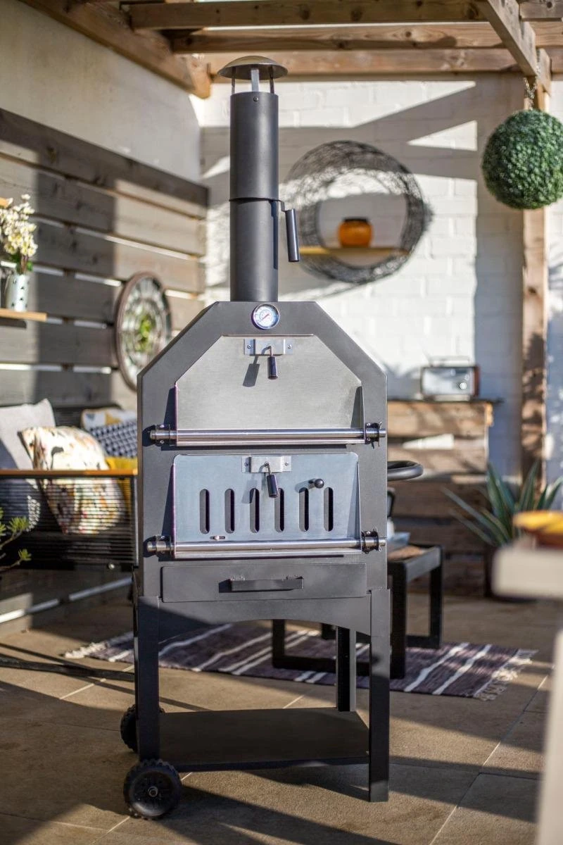 Merkloos MaxxGarden Pizza Oven - Smoker Barbecue Houtskool 45 X 65 X 158cm 4 Merkloos MaxxGarden Pizza Oven - Smoker Barbecue Houtskool 45 X 65 X 158cm - Afbeelding 2