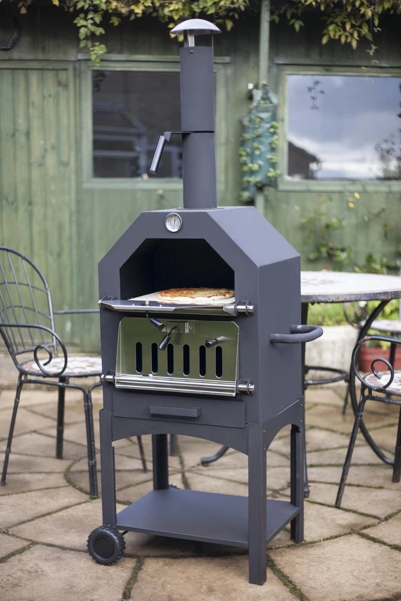 Merkloos MaxxGarden Pizza Oven - Smoker Barbecue Houtskool 45 X 65 X 158cm 14 Merkloos MaxxGarden Pizza Oven - Smoker Barbecue Houtskool 45 X 65 X 158cm - Afbeelding 12