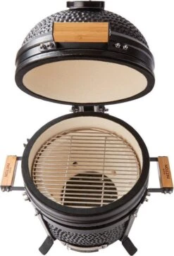Patton Kamado 15" - Tafel Model - Keramische Barbecue - Premium Black - Medium - Compleet - Mat Zwart -Barbecue Benodigdheden 814x1200