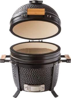 Patton Kamado 15" - Tafel Model - Keramische Barbecue - Premium Black - Medium - Compleet - Mat Zwart -Barbecue Benodigdheden 873x1200