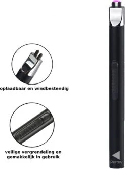 Oplaadbare Lange Elektrische Aansteker - Duurzame Plasma Aansteker - Inclusief Cadeauverpakking - BBQ - Kaarsen - Zwart -Barbecue Benodigdheden 894x1200 2