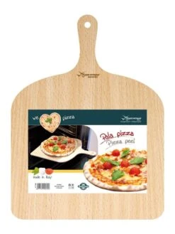 ETNA Pizza Set - Grote Pizzasteen & GRATIS Pizzaschep - 30 Cm X 38 Cm - Echt Italiaanse Pizzasteen - Broodbaksteen - BBQ Pizzasteen - Gemaakt Van Lavasteen Uit De Etna - Non-stick - Eppicotispai -Barbecue Benodigdheden 901x1200
