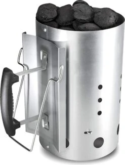 Kolen Starter GROOT - Brikettenstarter Met Veiligheidshandgreep - Snelstarter Voor Barbecue - BBQ Houtskool Starter -Barbecue Benodigdheden 910x1200