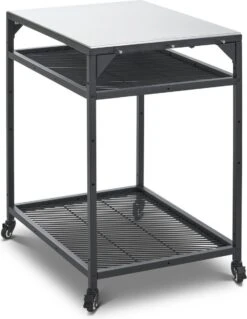 Ooni - Tafel - Medium - Pizza Tafel - 60x80x 90cm - RVS - Zwart -Barbecue Benodigdheden 930x1200