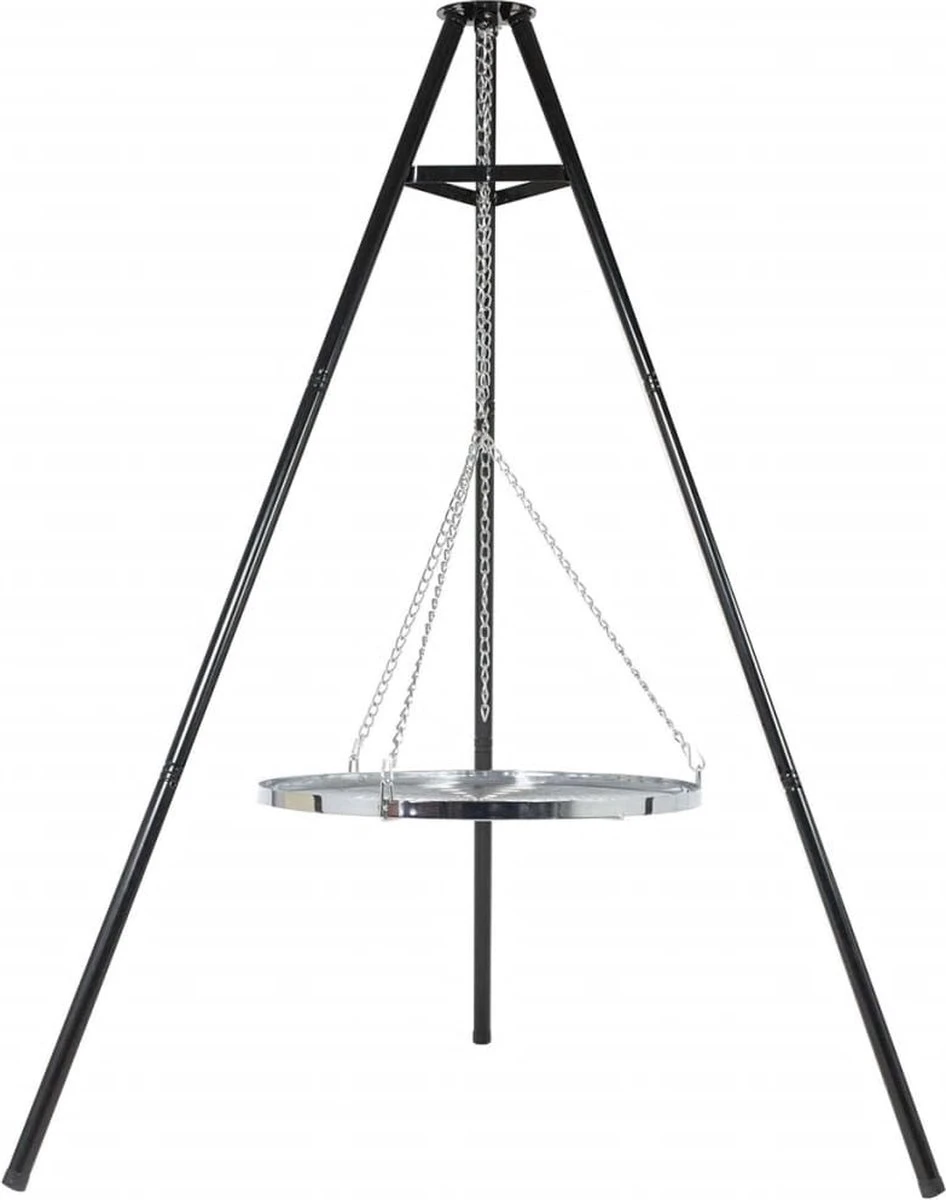 BBGRILL Driepoot Barbecue Zwart 172 Cm BBQ TRIPOD 4 BBGRILL Driepoot Barbecue Zwart 172 Cm BBQ TRIPOD - Afbeelding 2