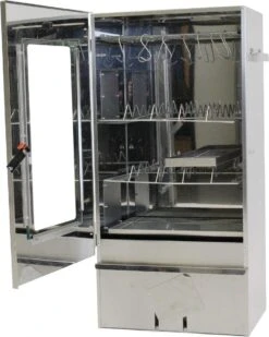 2-L Home & Garden XL Rookoven - RVS - 80x40x28 Cm - 3 Etages -Barbecue Benodigdheden 958x1200